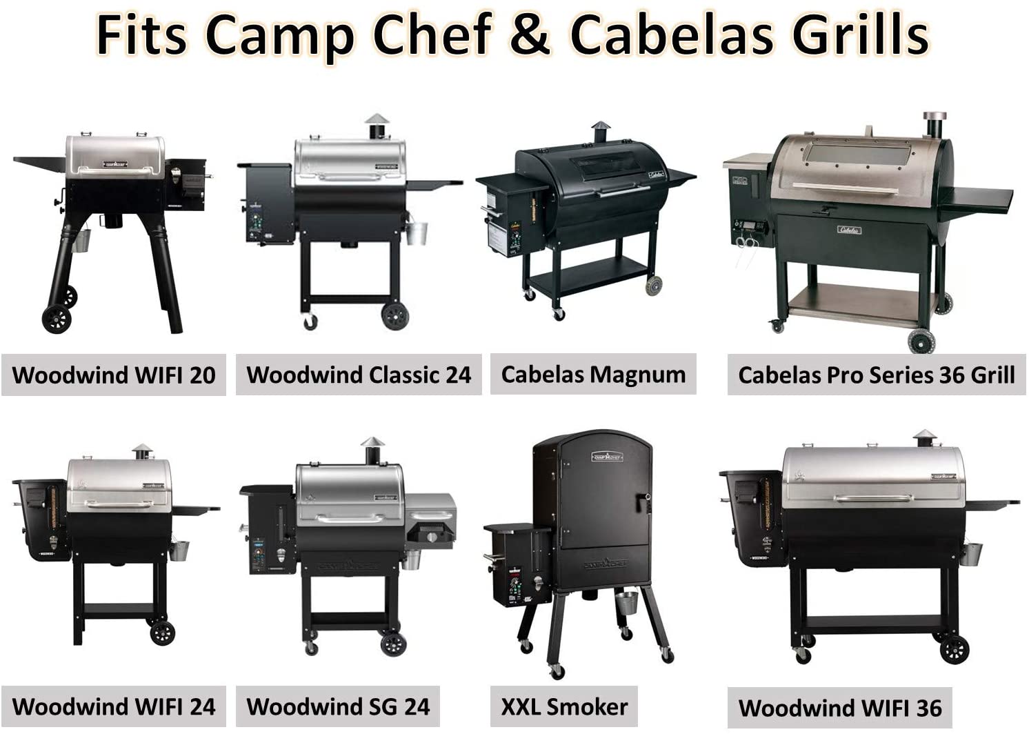 BIG PART Smoker Grease Drip Bucket with 12-Pack Disposable Grease Liners Fit for Camp Chef Wood Pellet Grill