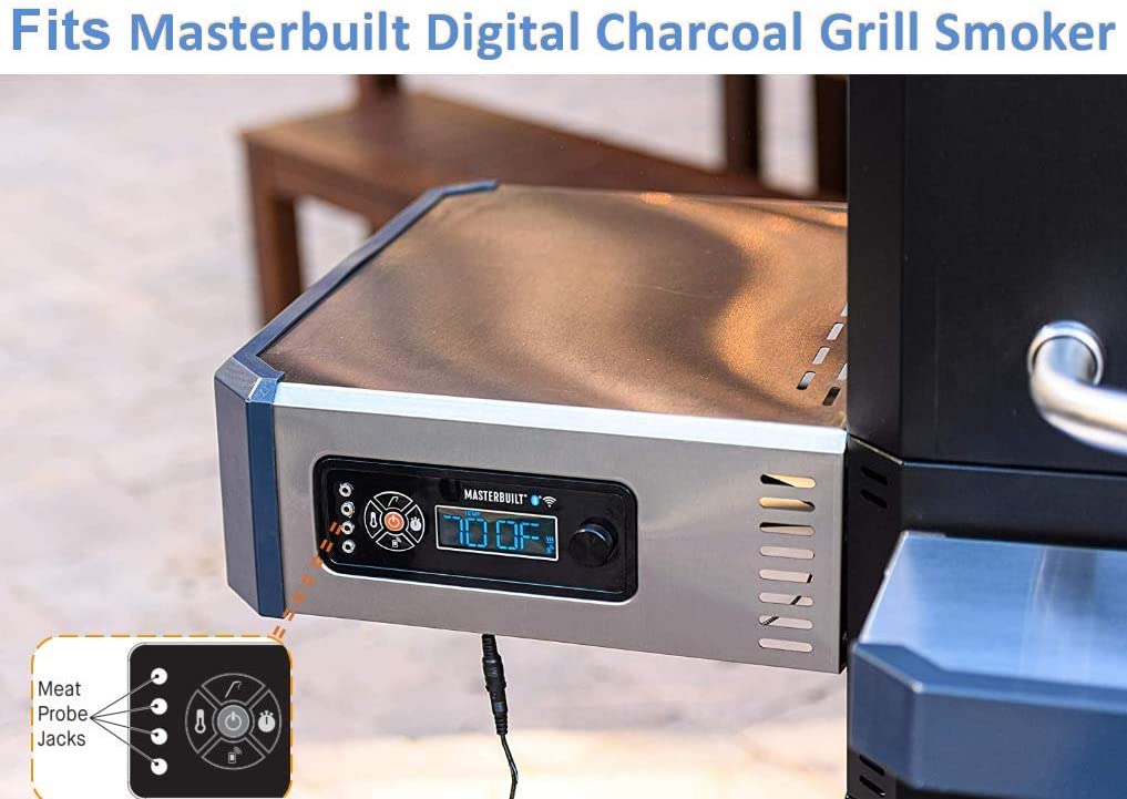 BBQ Meat Probe with Clips Replacement for Masterbuilt Gravity Series BBQ Grill and Smoker