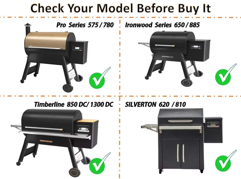 Hot Rod Ignitor Kit Replace KIT0255 for Traeger Pellet Grills Pro 575/780 Ironwood 650/885, DC Powered