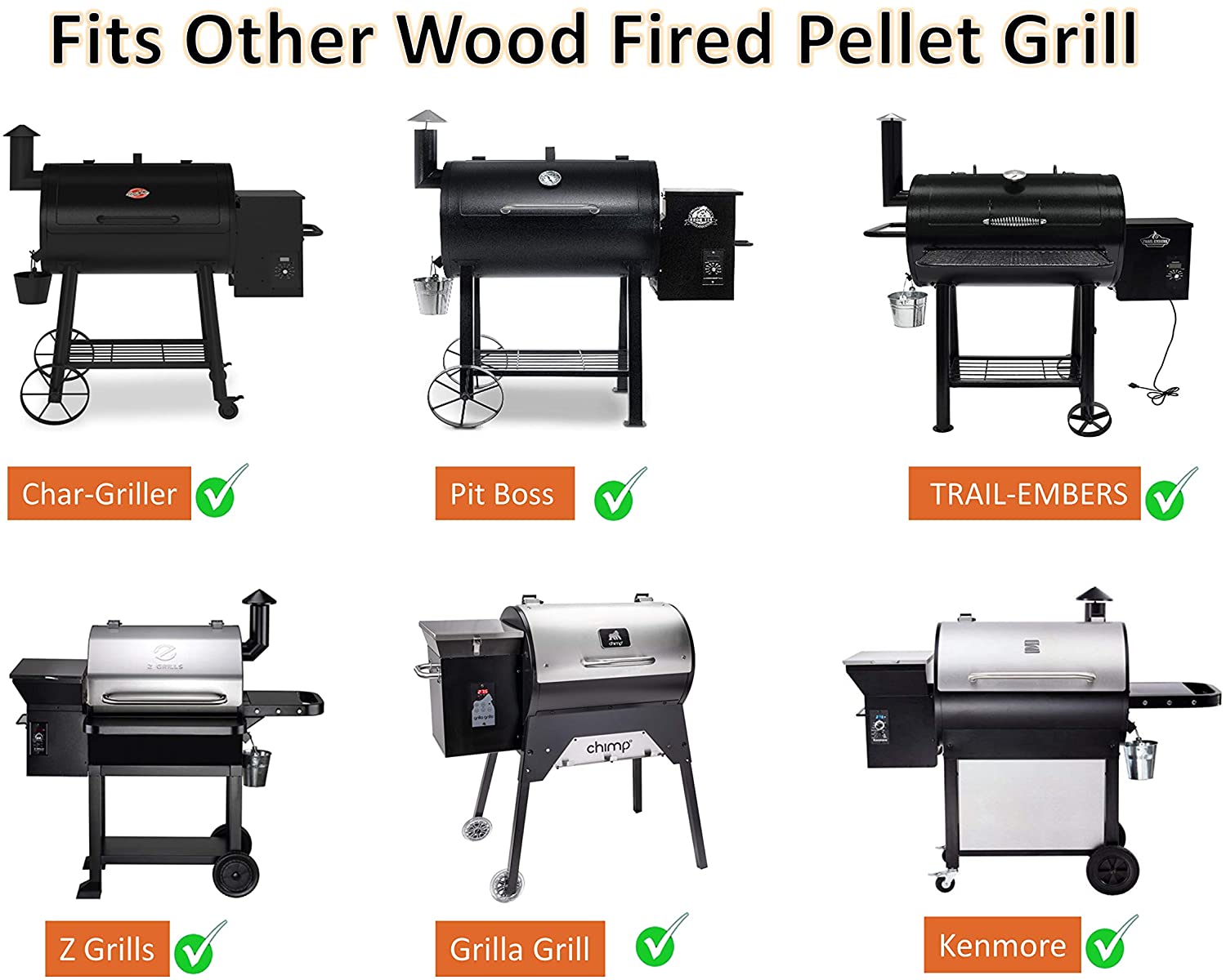 2-Pack Hot Rod Ignitor Kit Replacement Parts for Traeger Wood Pellet Grill,Pit Boss,Camp Chef Pellet Smokers