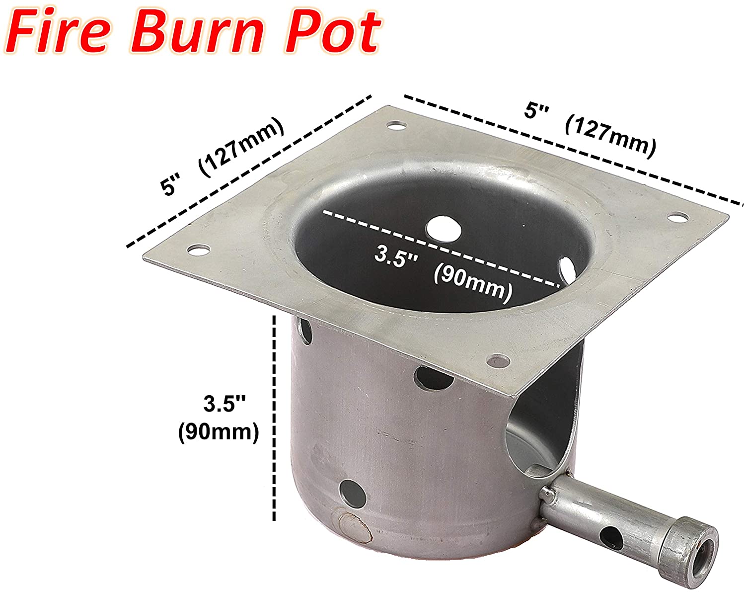 Fire Burn Pot and Hot Rod Ignitor Combo Kit Replacement Parts for Traeger Pro 575/Pro 780