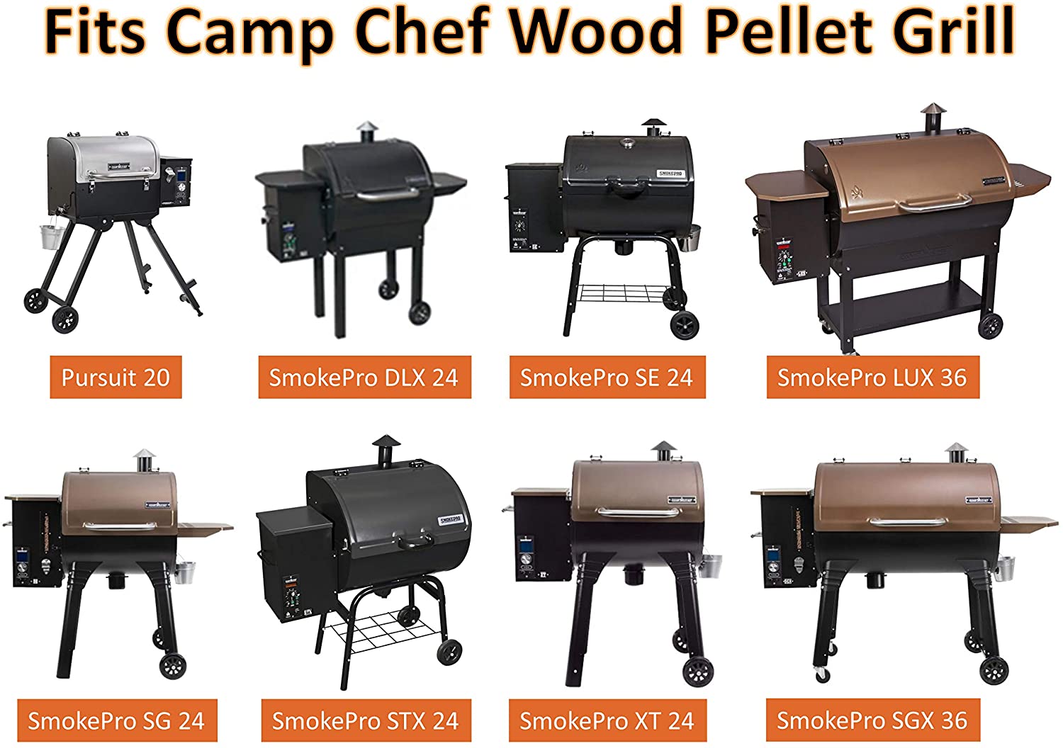 Dual Meat Probes,Grease Bucket and Disposable Foil Drip Liners Replacement for Camp Chef Wood Pellet Grills & Smoker