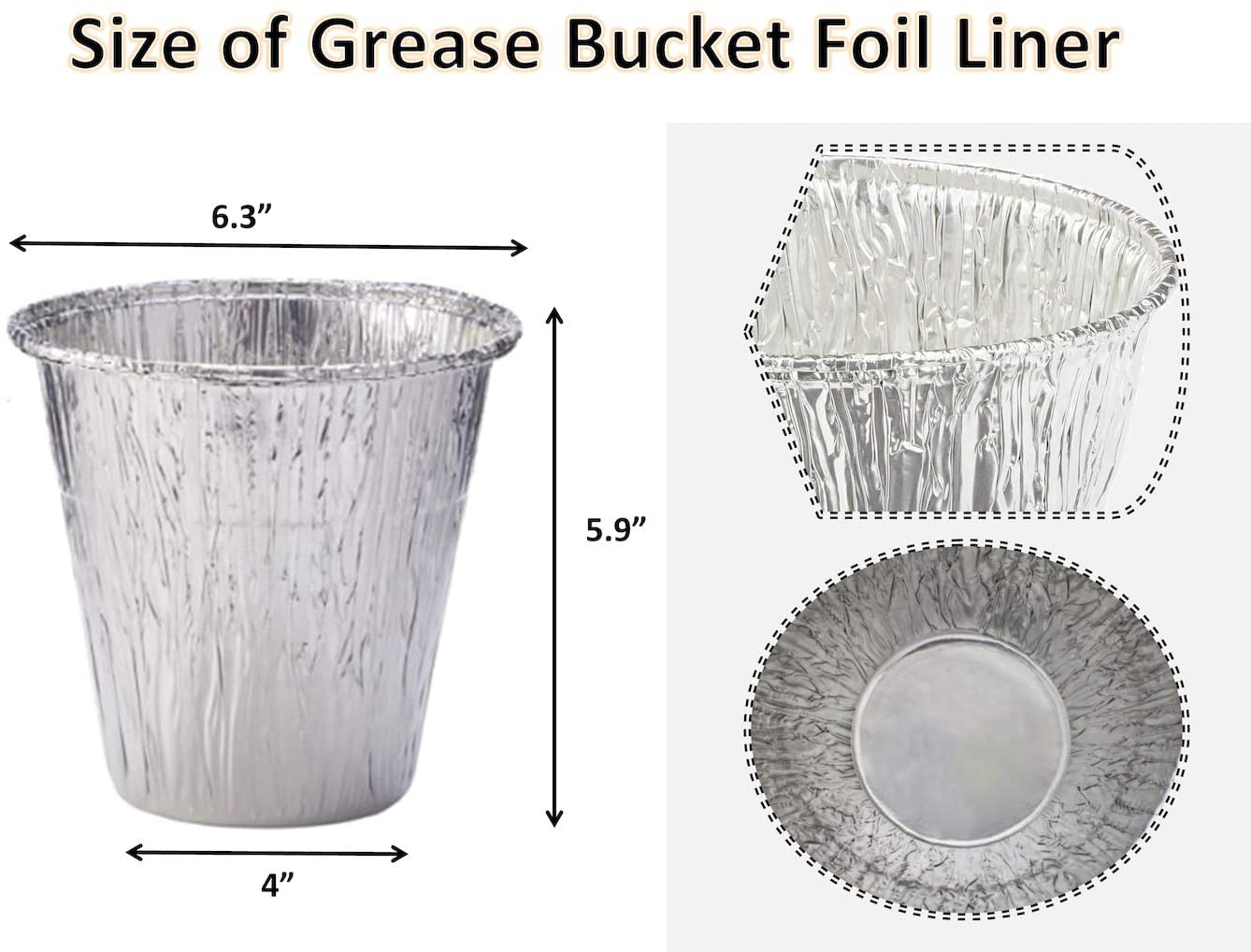 Grease Bucket with Aluminum Foil Liners and Meat Probe Fit for Pit Boss Wood Pellet Grill
