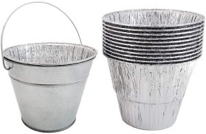61QLJKXfeML._AC_SL1280_ BIG PART Smoker Grease Drip Bucket with 12-Pack Disposable Grease Liners Fit for Camp Chef Wood Pellet Grill