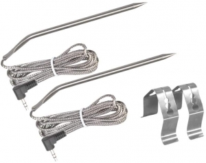 51VMB328cTL._AC_SL1020_ 2-Pack High-Temperature BBQ Meat Probe with Clips Replacement for Camp Chef Wood Pellet Outdoor BBQ Grill and Smoker