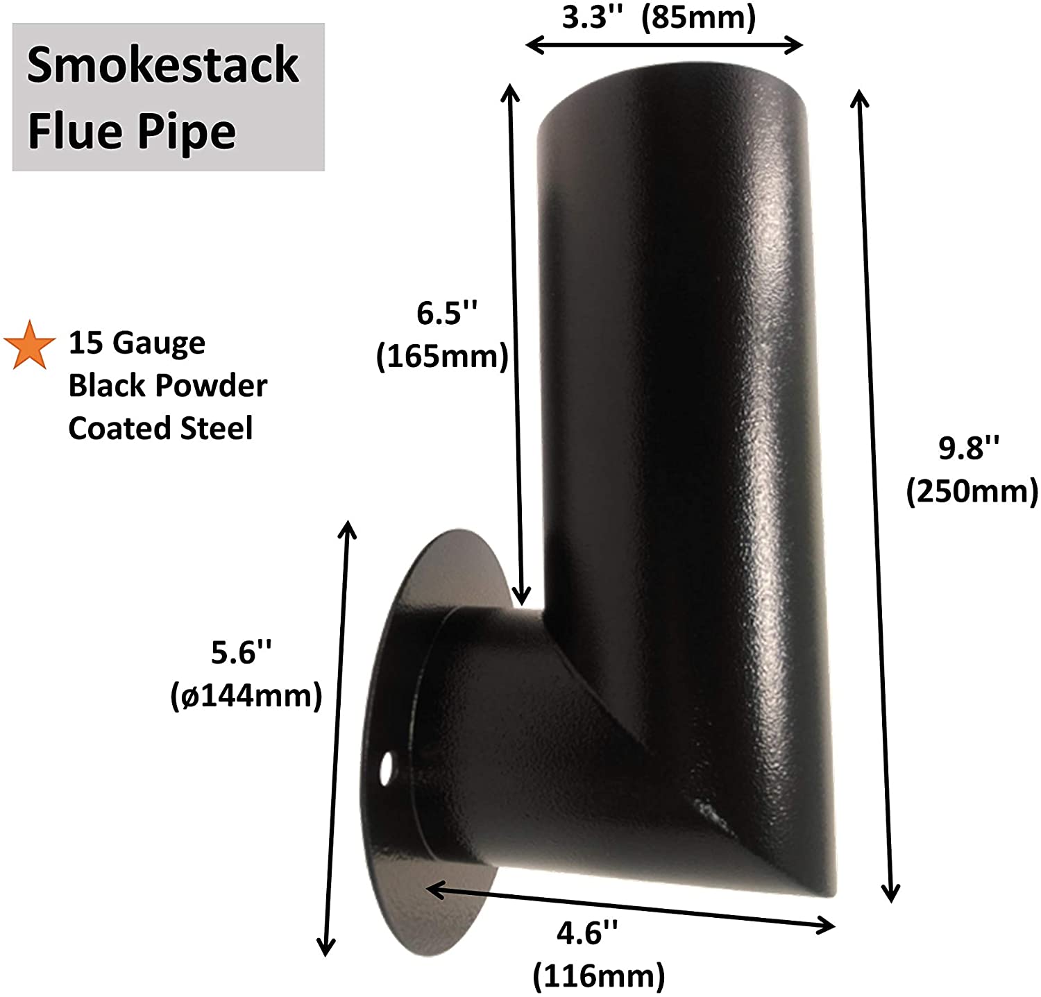 Grill Smoke Stack Chimney with Gasket Replacment for Pit Boss,Traeger,Camp Chef,Z Grills Wood Pellet Grill