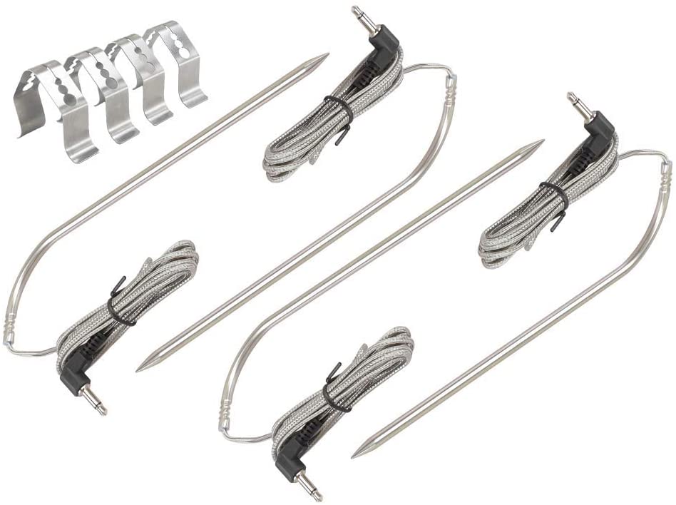 BBQ Meat Probe with Clips Replacement for Masterbuilt Gravity Series BBQ Grill and Smoker