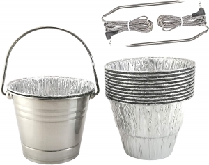 715k0dAJ7SL._AC_SL1500_ Replacement Disposable Grease Bucket Liner,Stainless Steel Drip Bucket,Meat Probes Fit for Camp Chef Wood Pellet Grill & Smoker