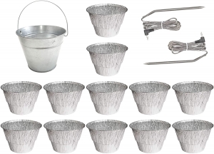 81QPlxfXfjL._AC_SL1500_ Dual Meat Probes,Grease Bucket and Disposable Foil Drip Liners Replacement for Camp Chef Wood Pellet Grills & Smoker