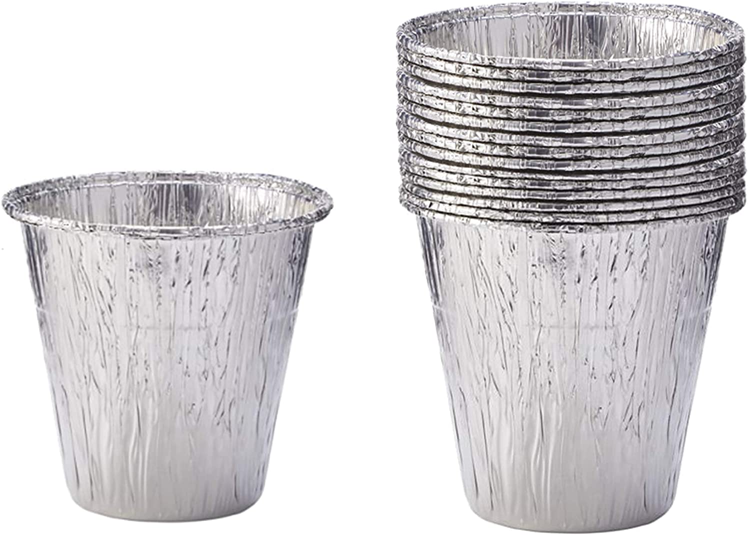 71HBaQabOZL._AC_SL1500_ 6 inch High Grease Bucket Liners Replacement for Pit Boss Grills 67292 Foil,Disposable Aluminum Drip Insert