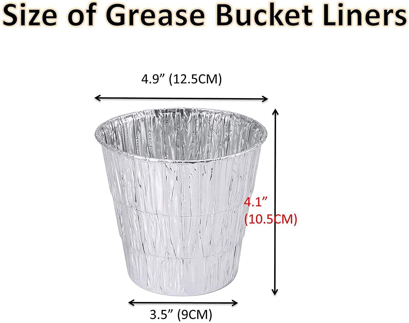 Grill Grease Bucket Liners Replacement Parts for Traeger Wood Pellet Grill & Smoker (32liners)