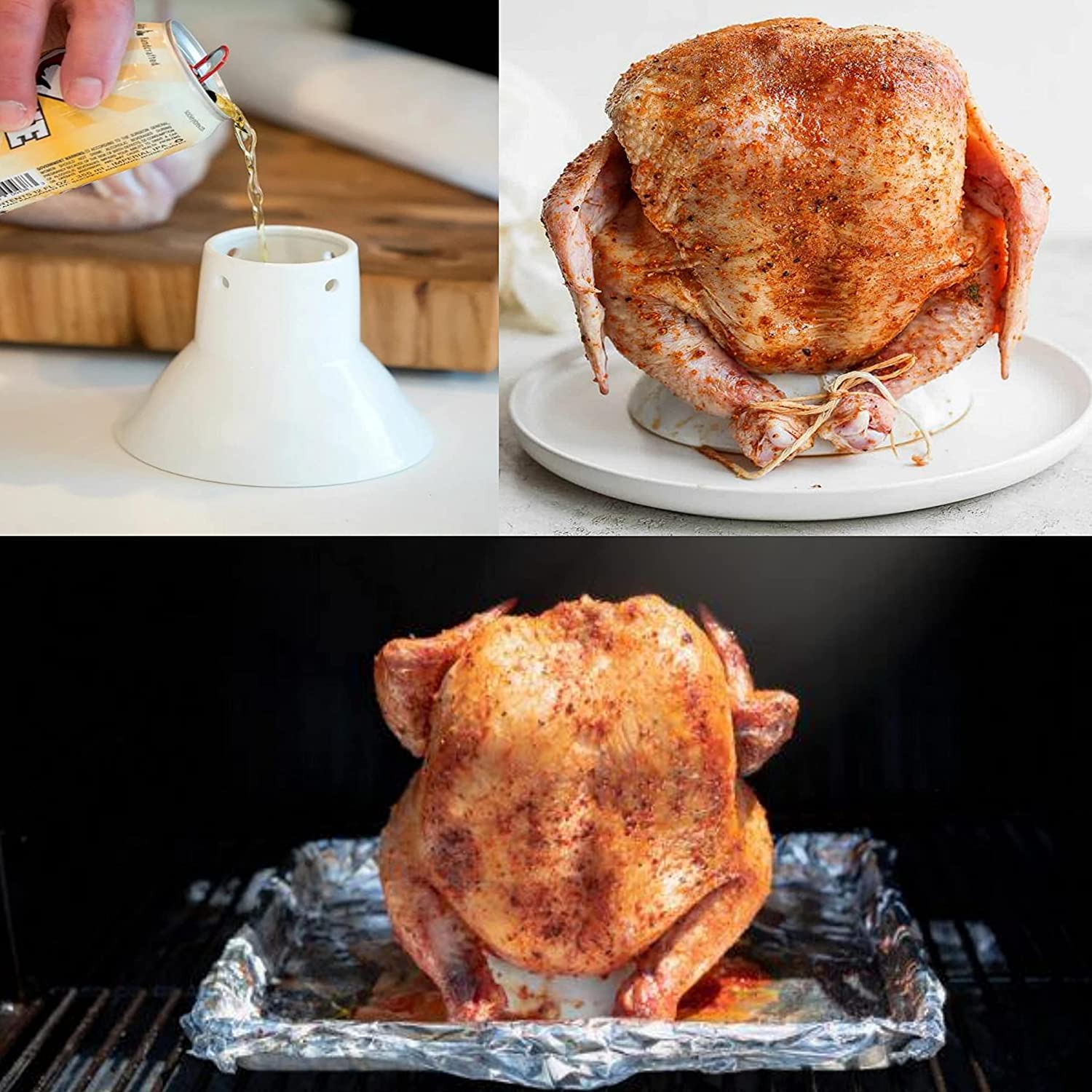 BIG PART Grill BBQ Chicken Throne Replacement BAC357 for Traeger Pellet Grill,Kamado Joe Ceramic Grills