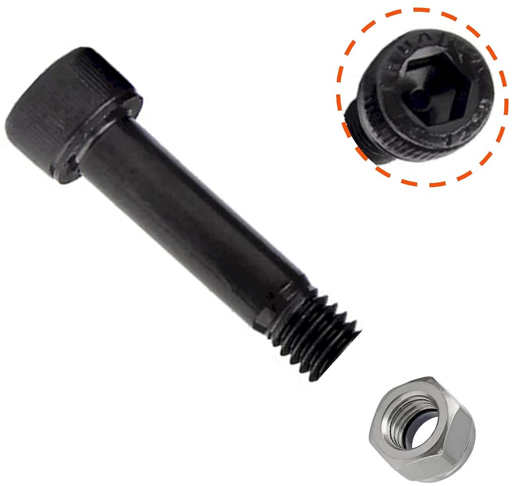 BIG PART Replacement Auger Motor Shaft Nut & Bolt for Most of AC Pellet Grill,As Traeger/Pit Boss/Z Grills Wood Pellet Grills,etc