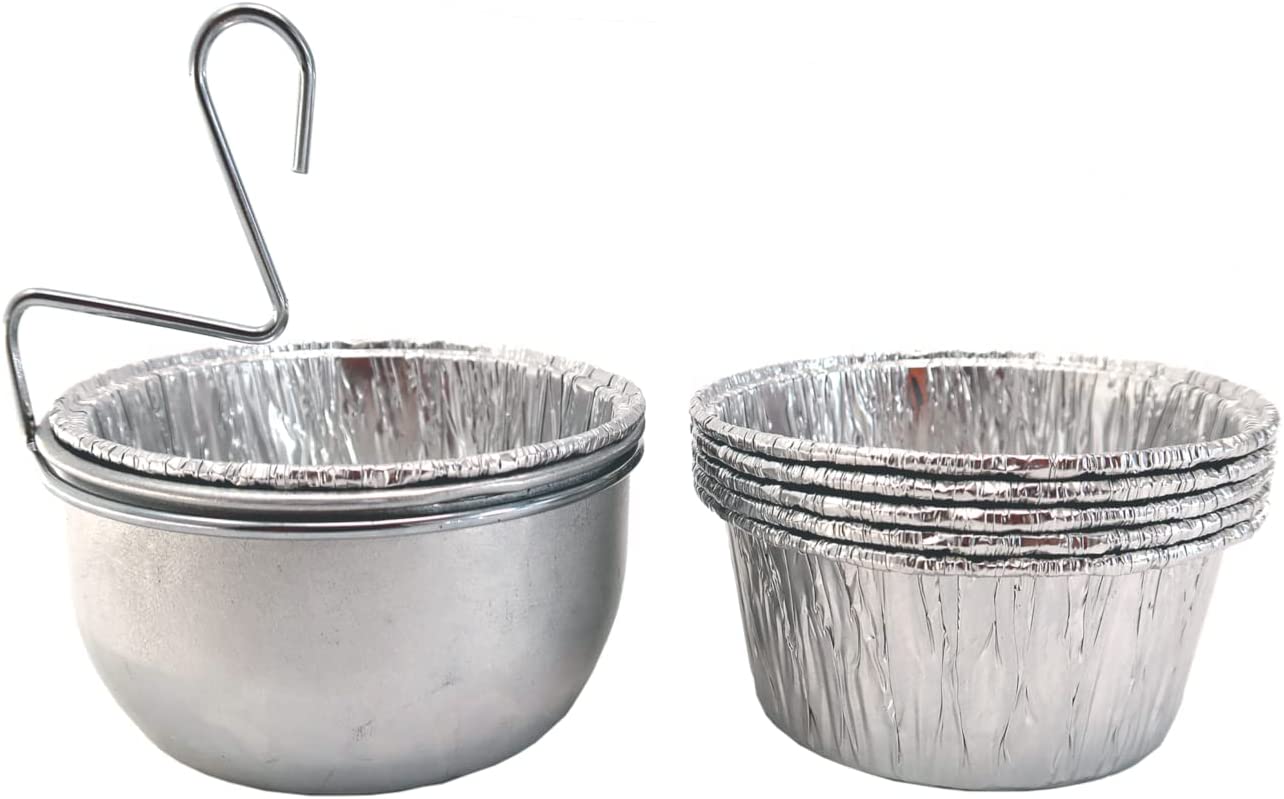 Drip Cup with Grease Clip Replacement for Masterbuilt 30-inch Propane Smoker,also Fit Most Char-Broil Gas Grills