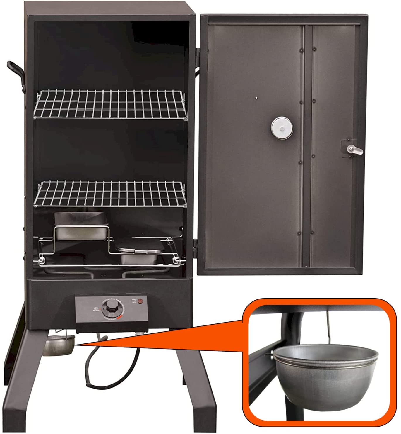 619LNLKgwaL._AC_SL1500_ Drip Cup with Grease Clip Replacement for Masterbuilt 30-inch Propane Smoker,also Fit Most Char-Broil Gas Grills