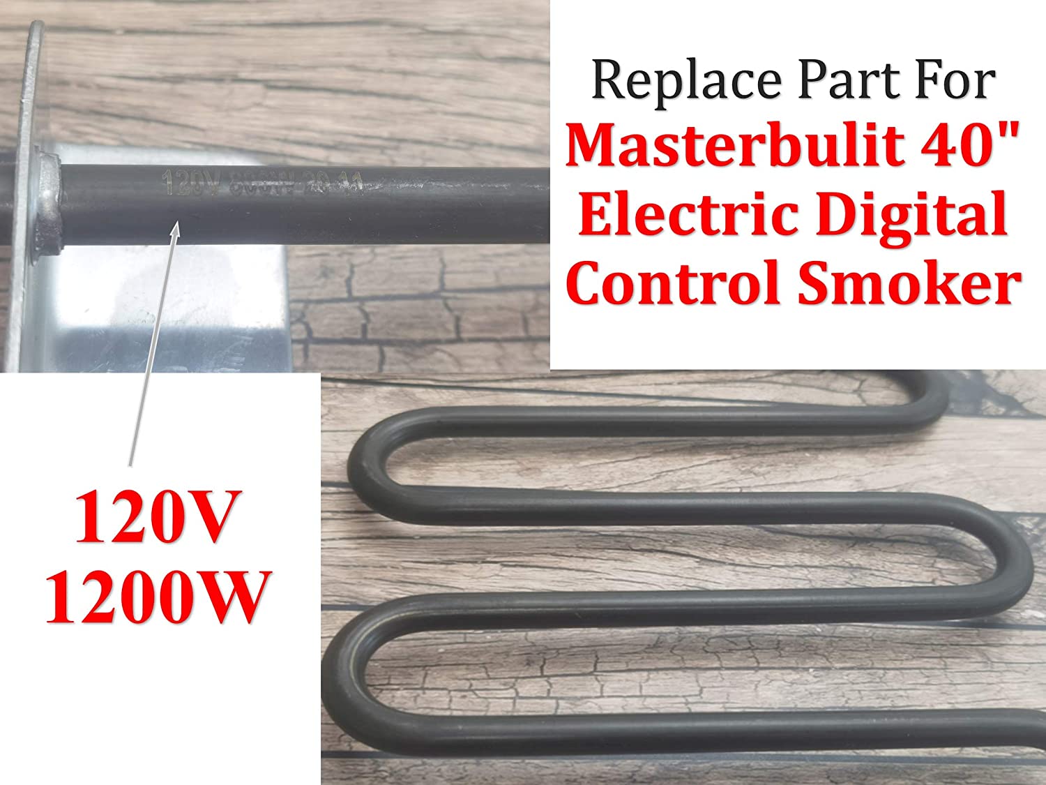 Replacement Electric Smoker 1200 Watts Heating Element for Masterbuilt 40'' Digital Control Smoker
