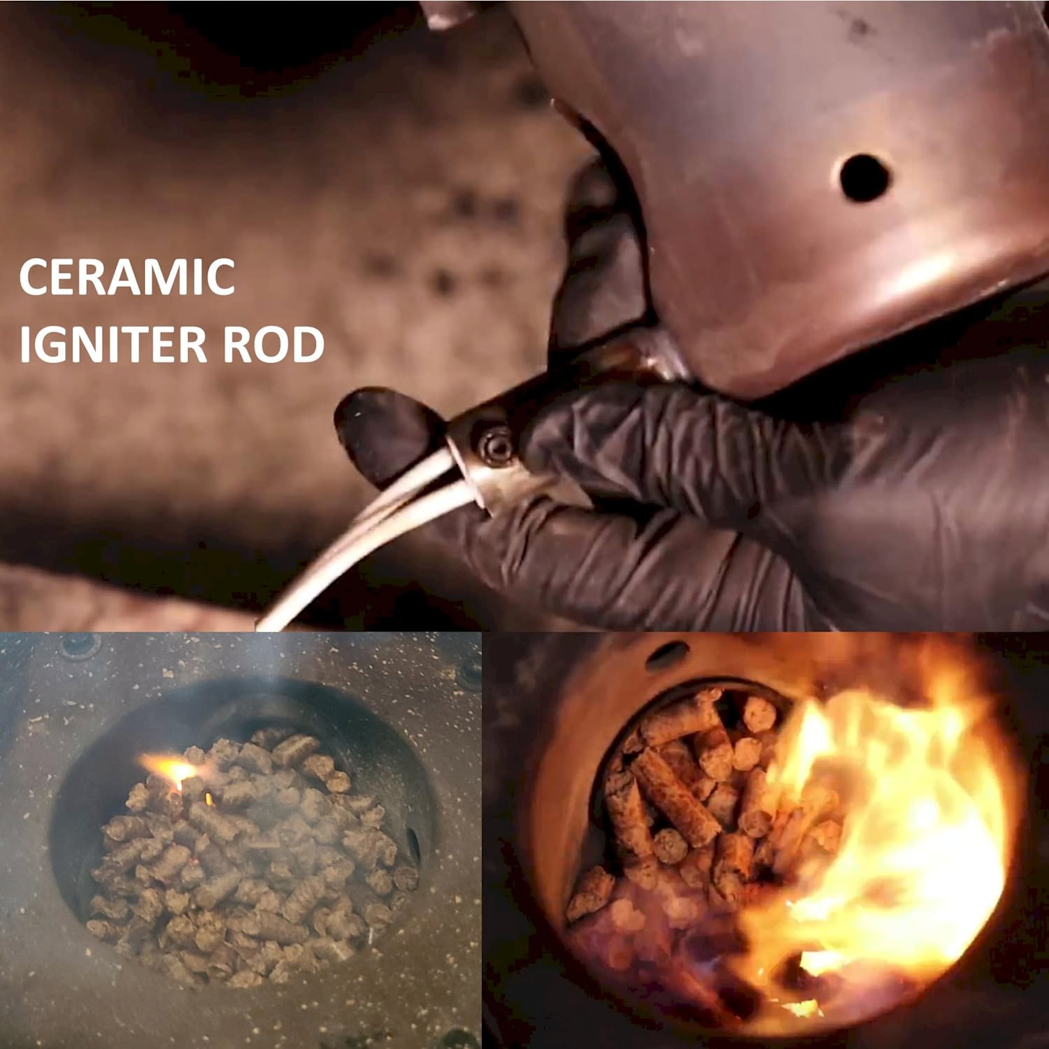 Hot Flash Ceramic Igniter Rod Replacement for Rec Tec Wood Pellet Grill and Smoker,Recteq Accessories