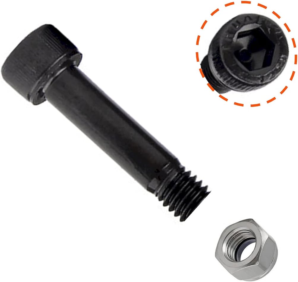 Replacement Auger Motor Shaft Nut & Bolt for Most of AC Pellet Grill,As Traeger/Pit Boss/Z Grills Wood Pellet Grills,etc