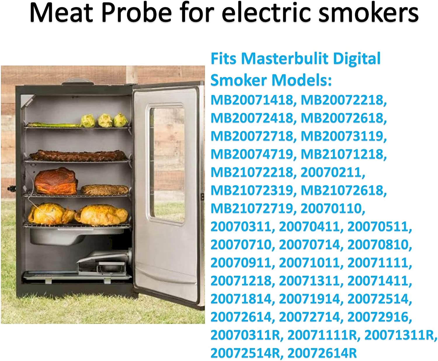 Meat Probe Replacement 9007080006 For Masterbuilt Digital Electric Smokers